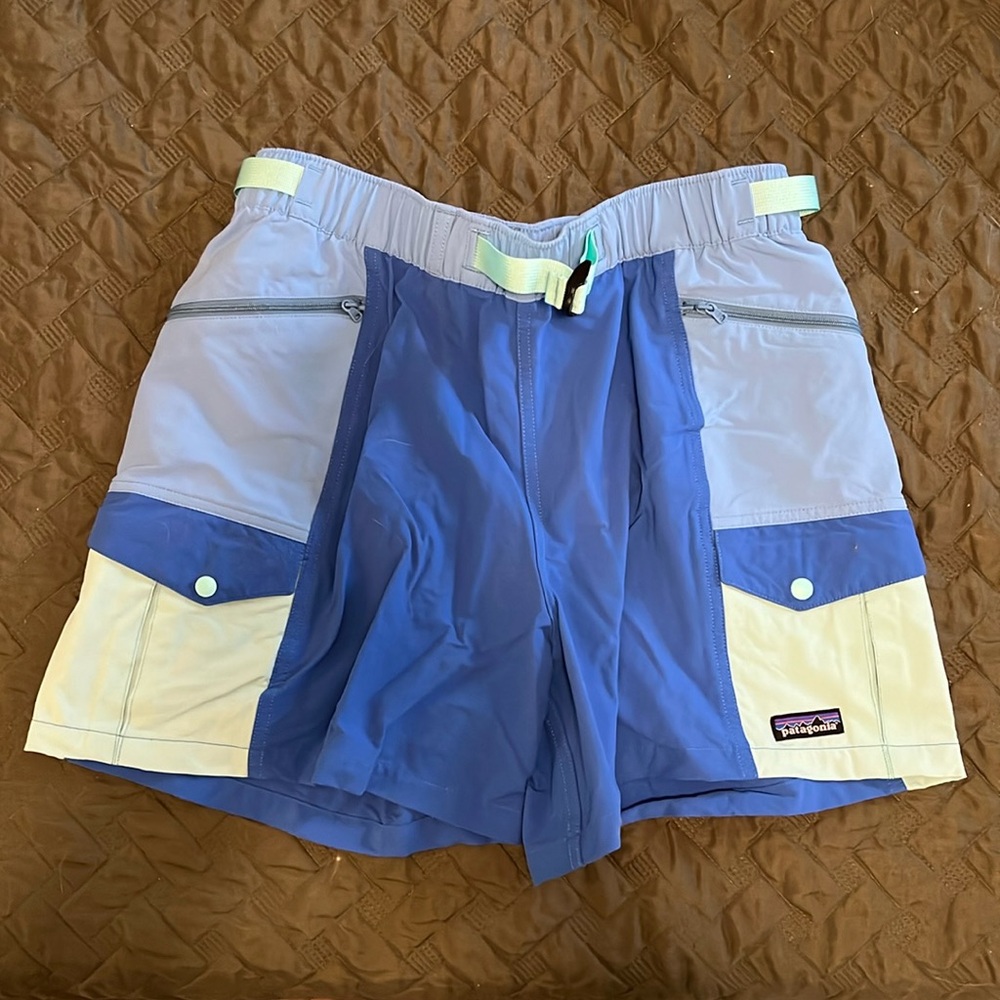 Patagonia colorblock hiking shorts